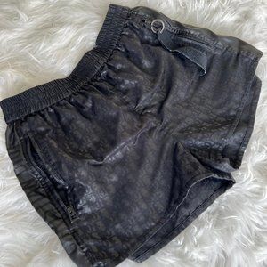 Womens Dior Shorts In Black Technical Taffeta Jacquard With Oblique Motif